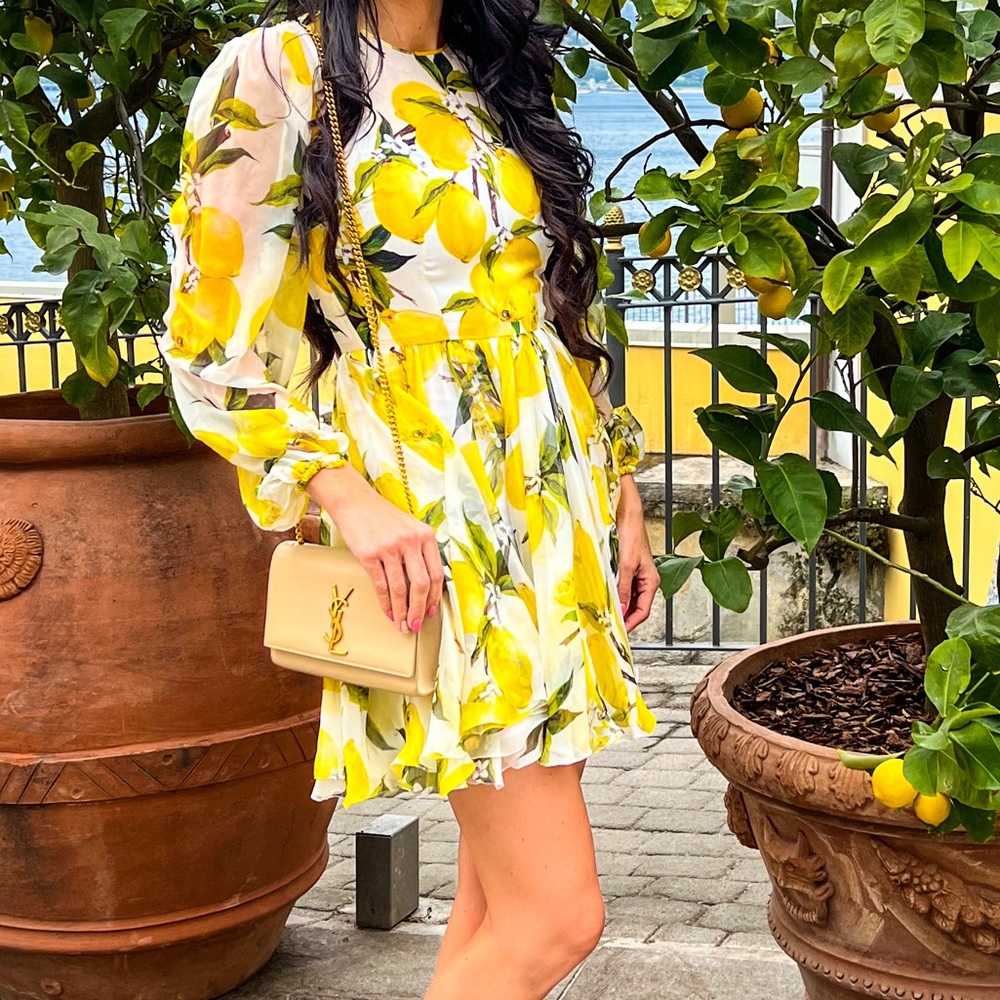 Size Small Dolce Gabbana Lemon Dress. Purchased used in great condition